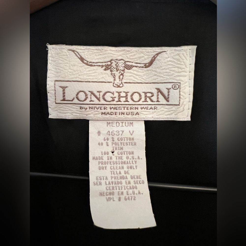 Vintage Longhorn Western Vest - Picture 3 of 6